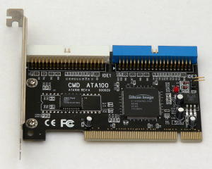 Card for installing extra internal hard disk drives